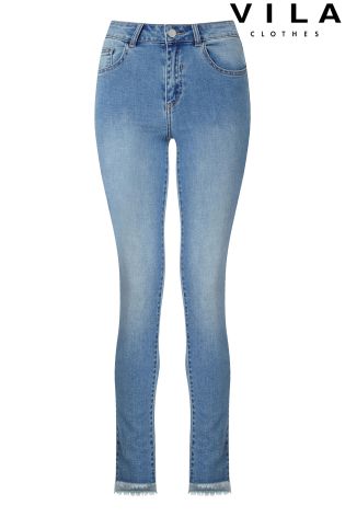 Vila Mid Wash Super Skinny Jeans